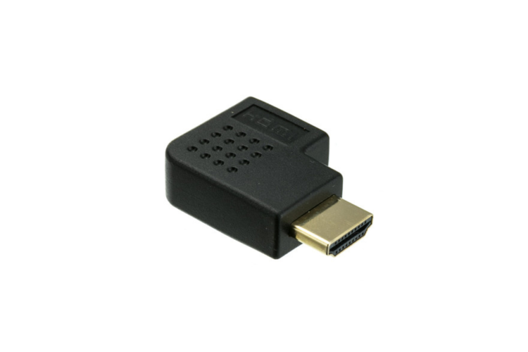 HDMI High Speed Horizontal 90° Elbow Left Adapter, 4K@60Hz