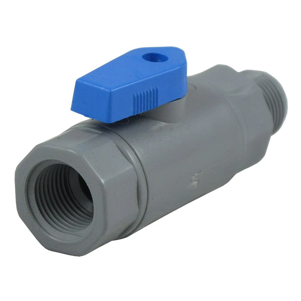 SMC 6380990 PVC Ball Valve 3/8 FNPT x 3/8 MNPT — 10 Pack