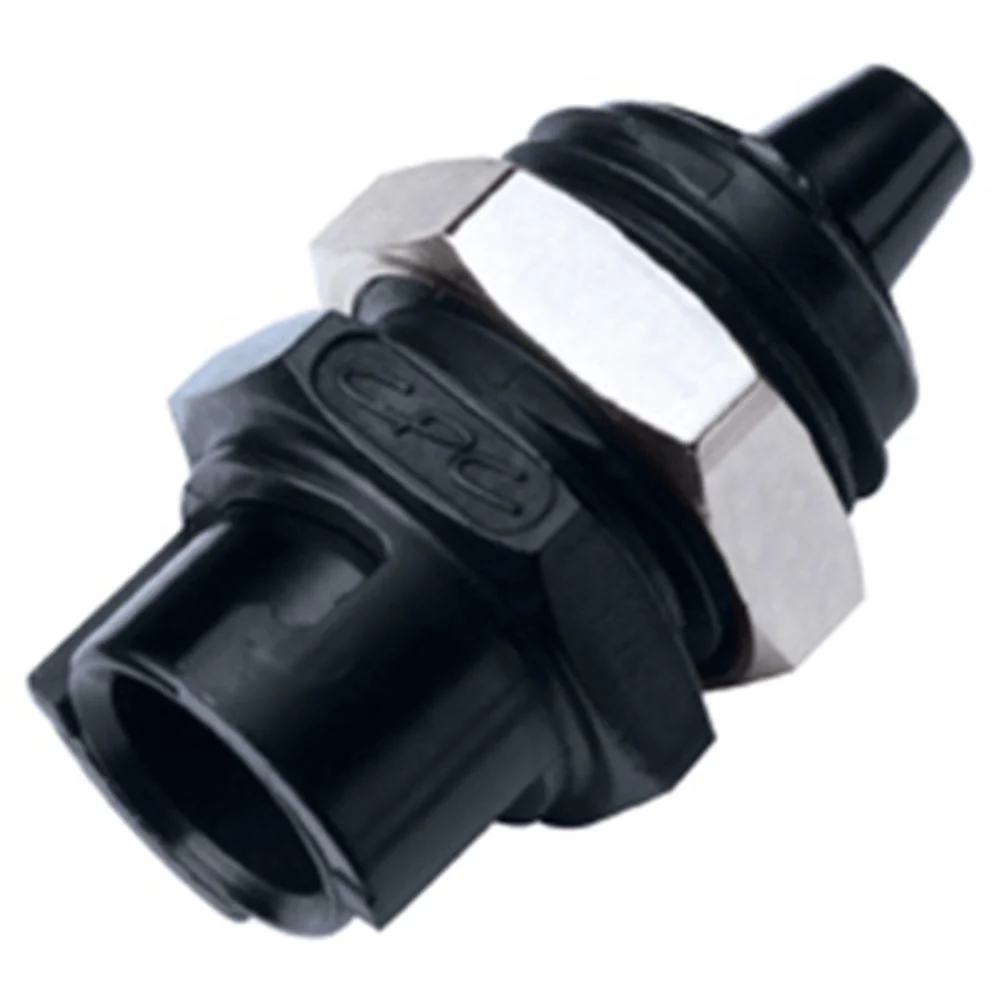 SMFPM02BLK Non-Valved Panel Mount Hose Barb Coupling Body 1/8 Hose Barb — Pack of 500