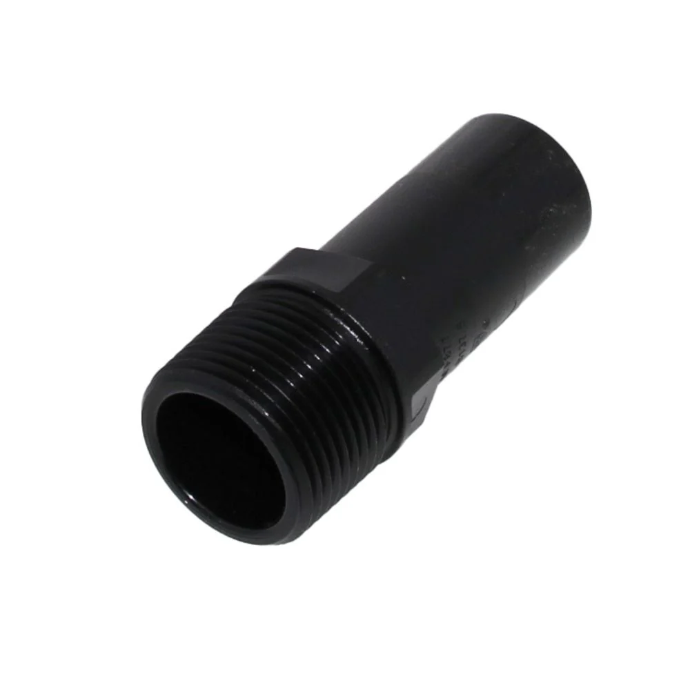 John Guest Black Male Stem Adapter - 1 CTS Stem x 1 NPT — Box of 40