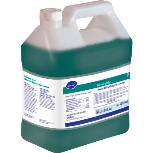 Diversey™ Morning Mist Neutral Disinfectant Cleaner, Fresh Scent, 1.5 Gallon Bottle, 2/Case