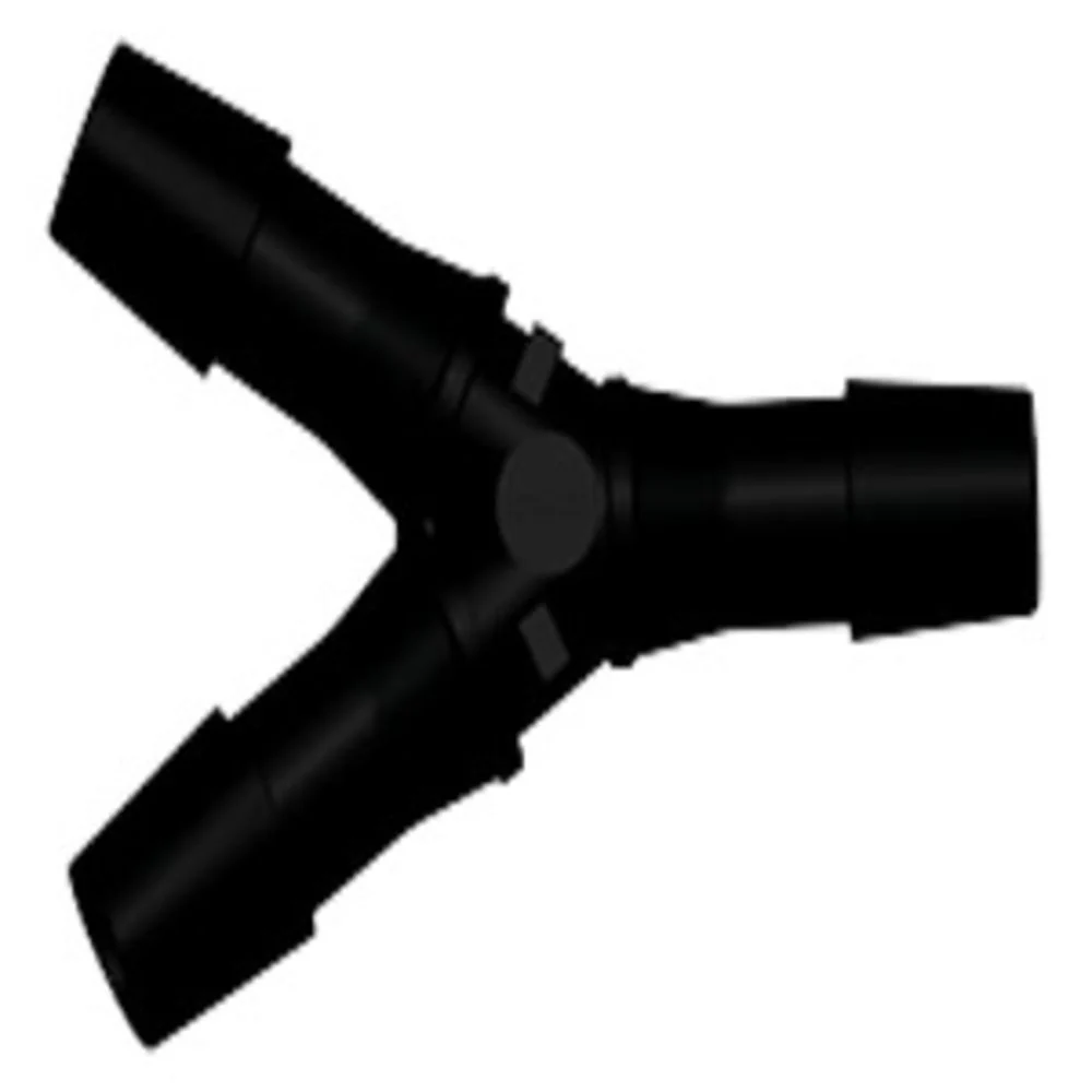 HY1231 Y Fitting Black Nylon 3/8 HB X 3/8 HB X 3/8 HB — Single