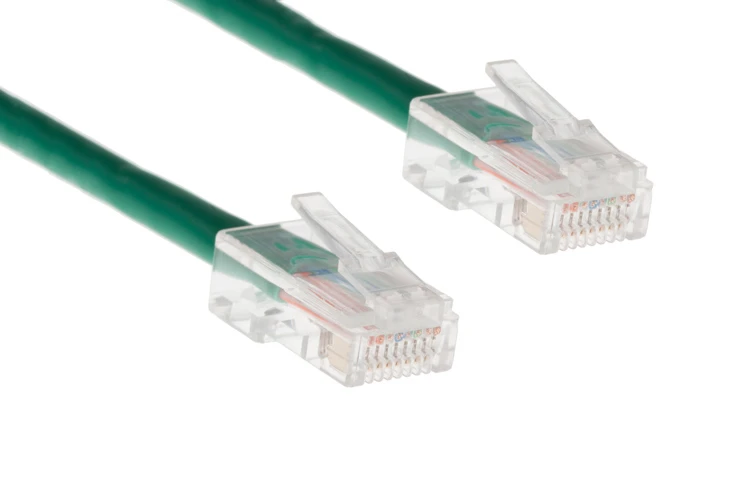 Cat5e Ethernet Patch Cable, Non-Booted, UTP, 7 ft, Green
