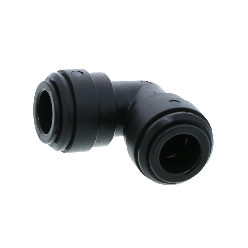 John Guest Union Elbow BLACK ACETAL - 10mm — Box of 200
