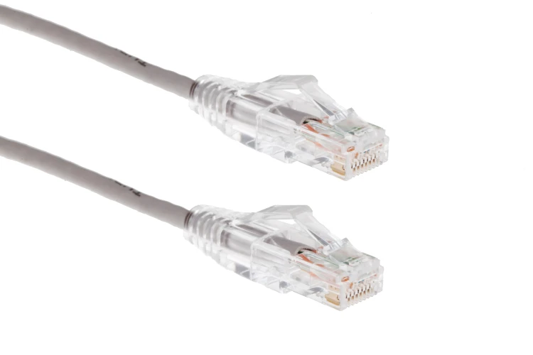Cat6 Slim Ethernet Patch Cable, Snagless, 6 ft, Gray