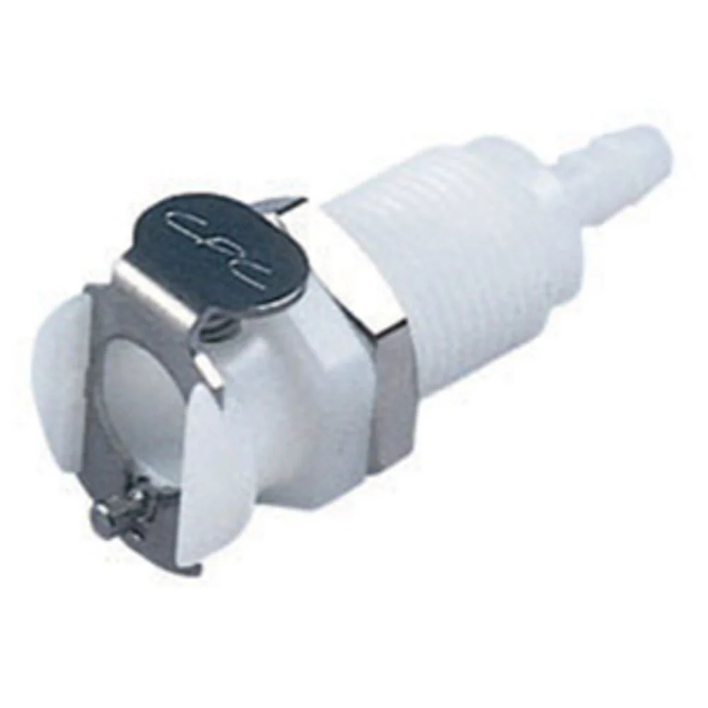 9001800 NSF Valved Panel Mount Hose Barb Coupling Body 3/16 ID Barb — Pack of 250