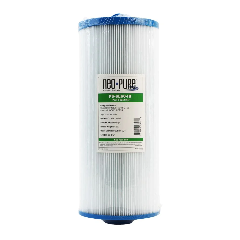 Neo-Pure PS-6L60-IB Pool and Spa Filter 6-3/4" x 15-1/2" — Single