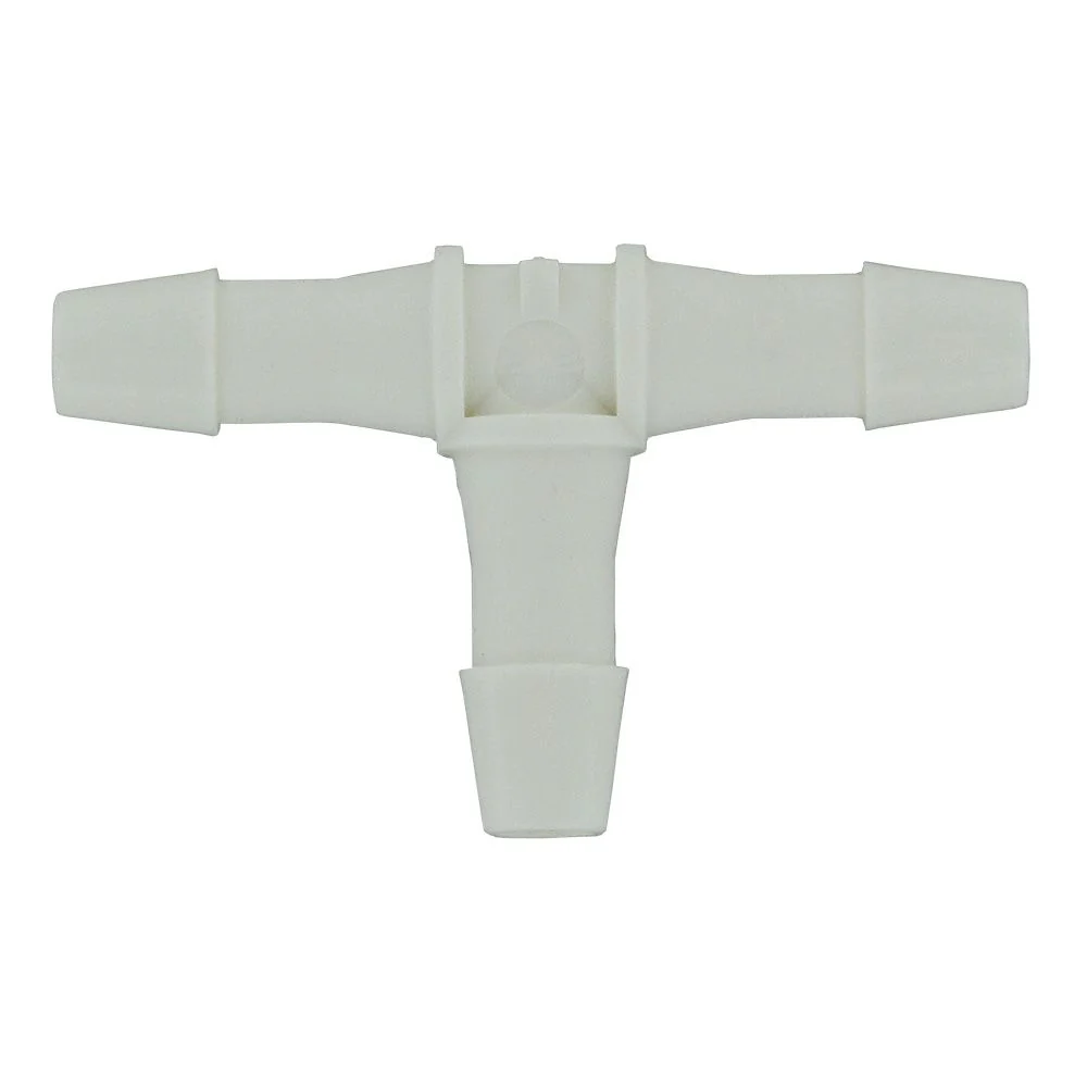 FitQuik Nylon Union Tee Barb Fitting - 3/8 ID x 3/8 ID x 3/8 ID — Pack of 100