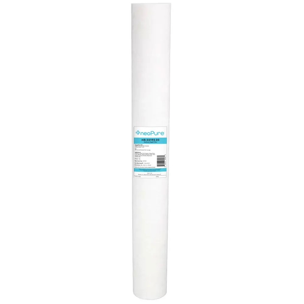 Neo-Pure MB-25195-20 19.5" Polypropylene Sediment Depth Filter 20 mic — Case of 20