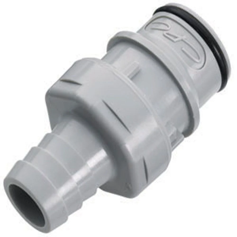 61400 NSF Valved In-Line Hose Barb Coupling Insert 1/2 ID Barb — Single