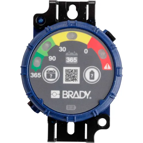 Brady® Brady Inspection Timer, 365 Day, 10 Pack, LED Lights, ABS Plastic, Blue