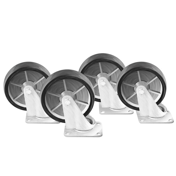 Arctic Air 67000K 5 3/4" Plate Casters - 4/Set