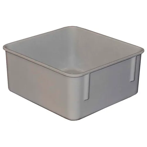 MFG Tray Molded Fiberglass Toteline Nesting Tote, 9-3/4"L x 9-1/4"W x 4-1/2"H, Gray