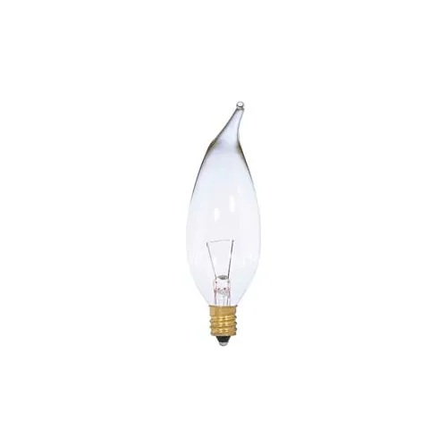 Satco S3866 7ca10/12v 7w Incandescent W/ Candelabra Base Bulb - Pkg Qty 25