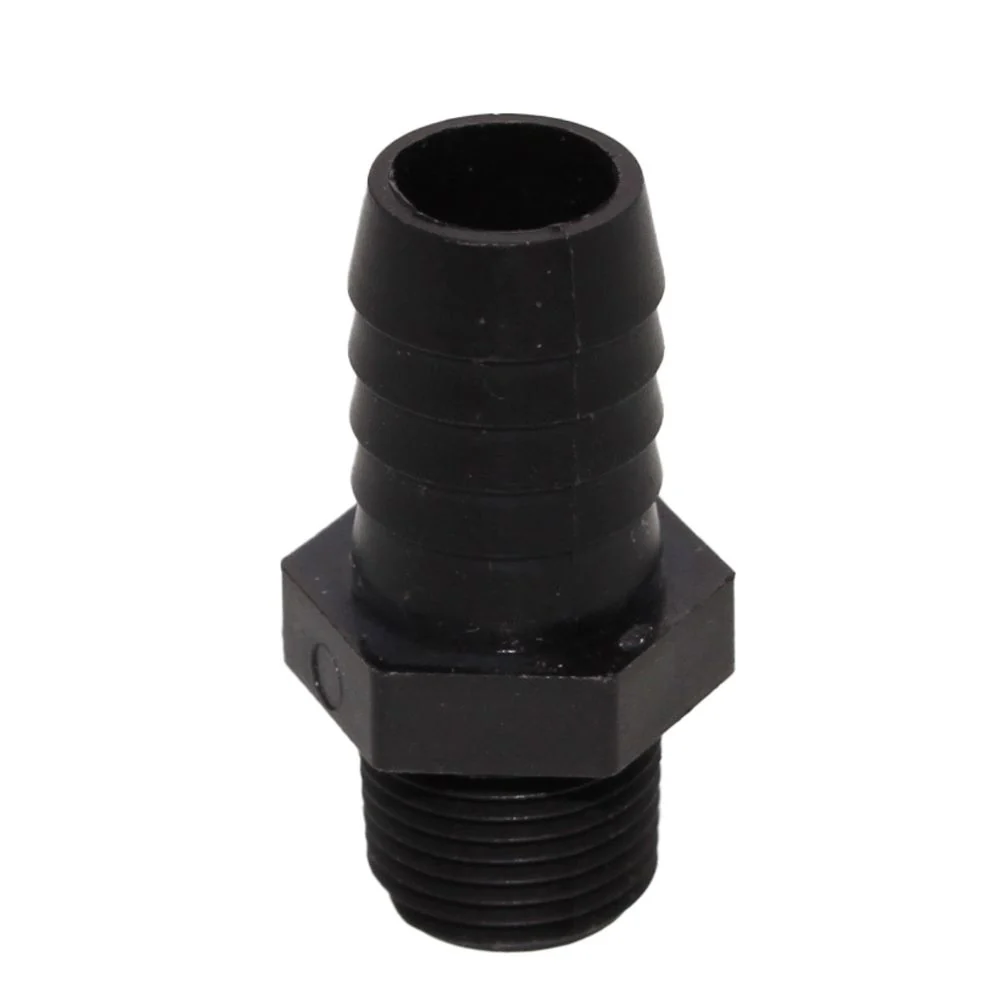 Male Barb Adapter - 5/8 ID x 3/8 MNPT - Black Polypropylene — Single