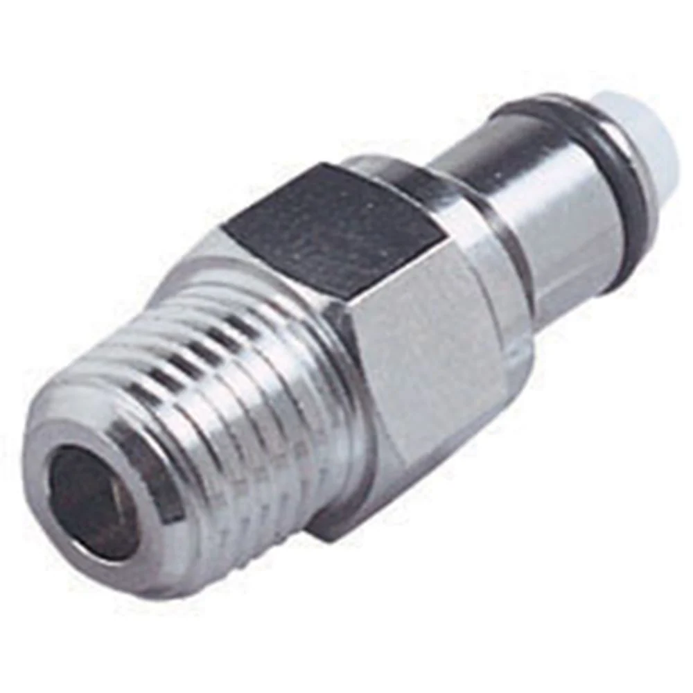 LCD24004V Valved Male Thread Coupling Insert 1/4 NPT Viton O-ring — Single