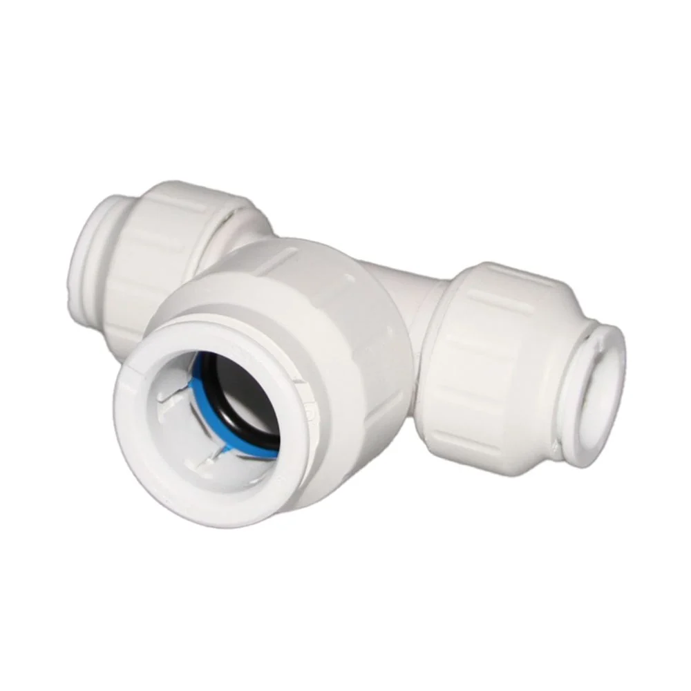 John Guest Reducing Tee - 15mm x 15mm x 22mm — Bag of 5