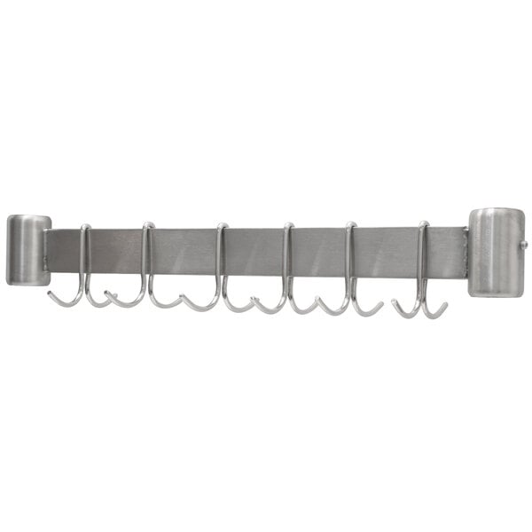 Advance Tabco UB-30 Stainless Steel Leg-Mounted Pot Rack for 30" Wide Work Tables with Undershelf