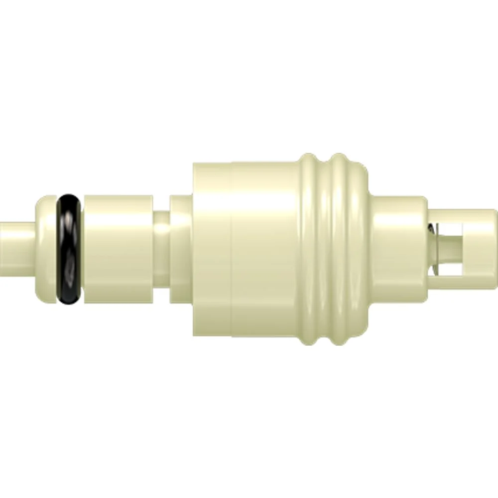 LinkTech 20PP Series Straight Male, Valved, 1/16" HB, Molded Almond Color, Polypropylene, EPDM — Single