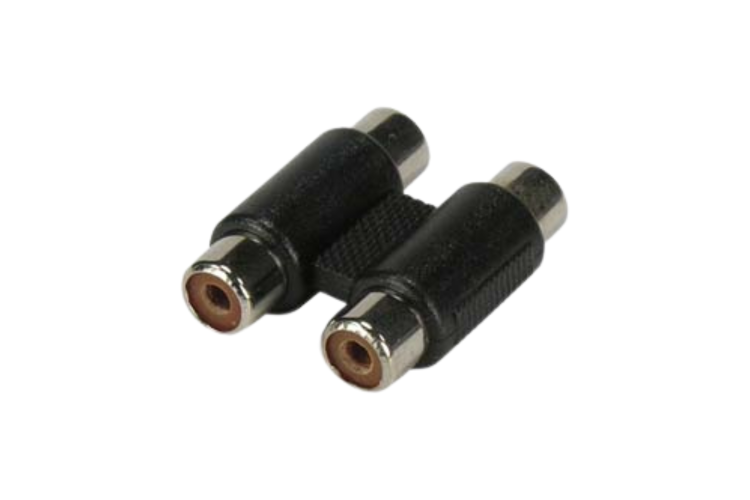 RCA Dual Female to Female Inline Coupler