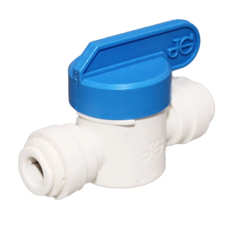 John Guest Shut-Off Valve-Polypro - 8mm Tube x 8mm Tube — Box of 100