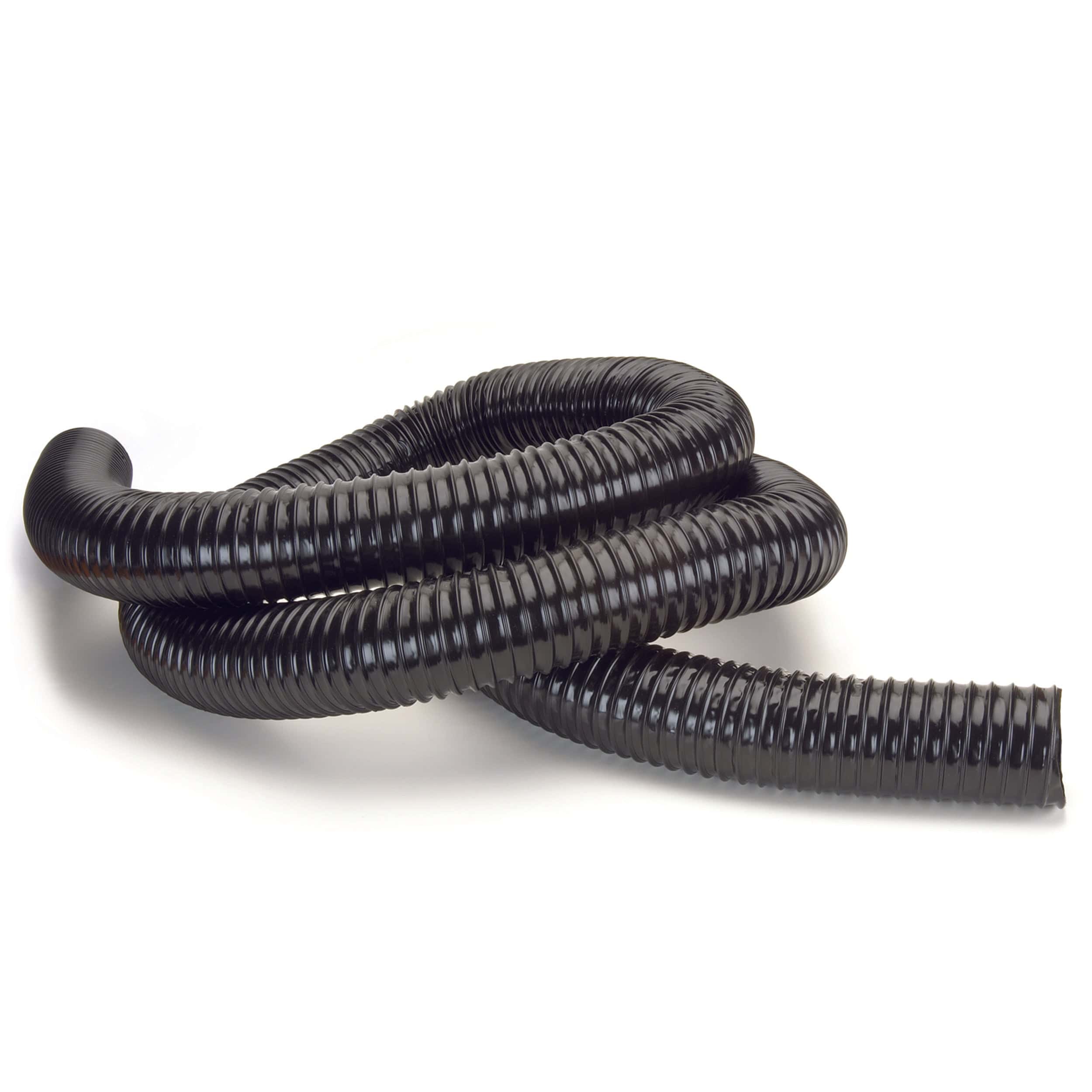 Polyurethane Dust Collection Hose - 2-1/2" x 10' - Black