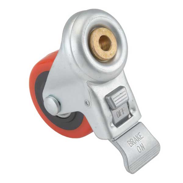 3" HD Caster - Double Locking - Swiveling - 1/2" Mounting Hole