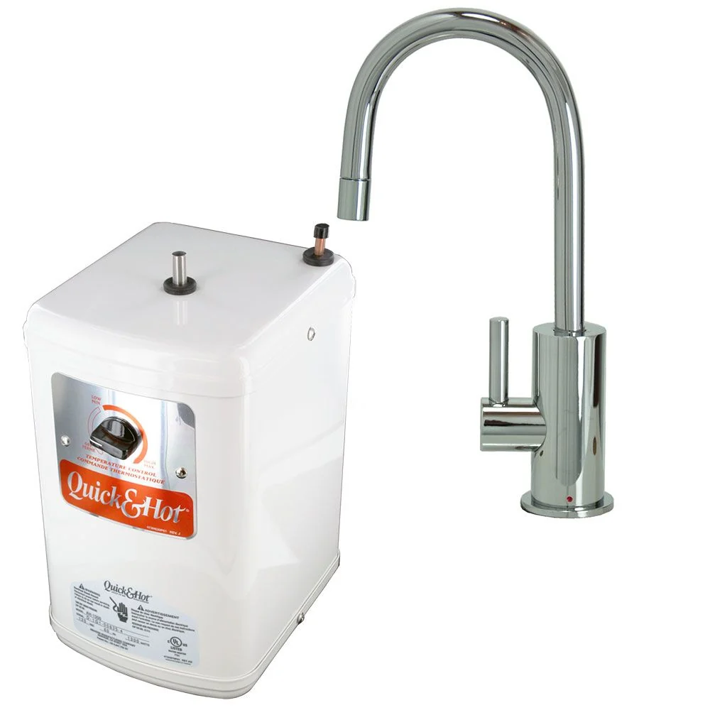 Mountain Plumbing MT1840-NL Contemporary Hot Water Dispenser w/ Hot Water Tank — Polished Chrome