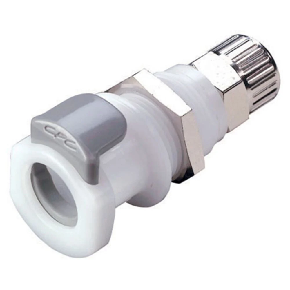 APCD12006 Valved Panel Mount PTF Coupling Body 3/8 PTF — Pack of 250