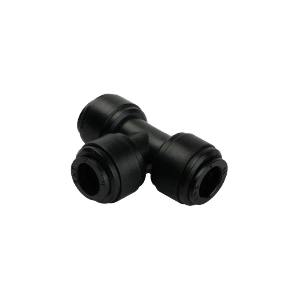 NeoFit - Acetal Black Union Tee 6mm tube — Single