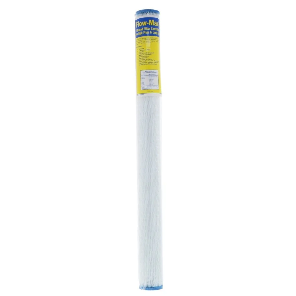 29-1/4" x 2-3/4" Flow-Max Pleated Poly - 20 mic — 24 Pack