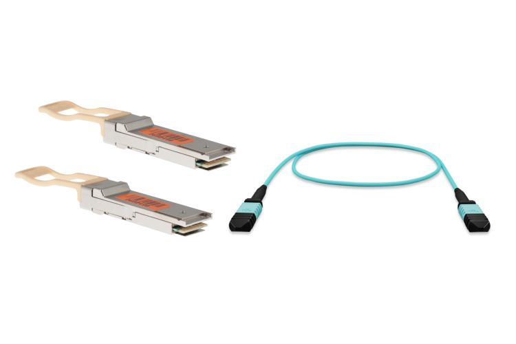 40G Core Uplink Kit, Includes (2) QSFP+ Transceivers & (1) 3M OM4 MPO Fiber Cable