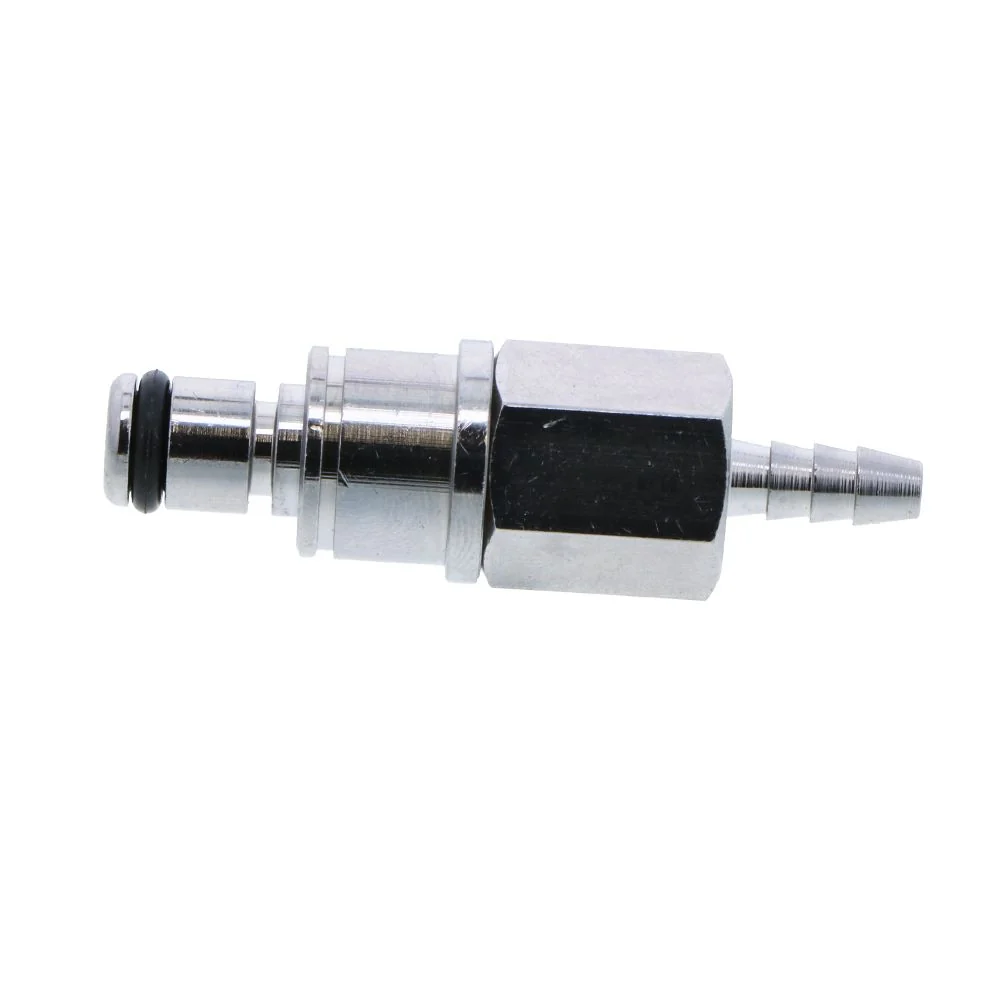 Multi-Mount Non-Valved Hose Barb Coupling Insert - 1/8 ID Barb Chrome — Pack of 100