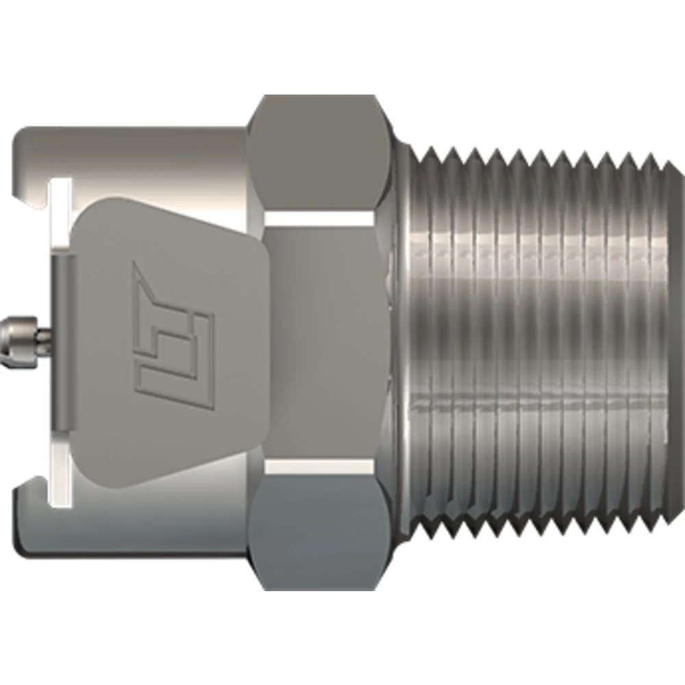 LinkTech 40CB Series Male Thread Female, Valved, 3/8" MNPT, Chrome Brass, Buna N — Bag of 100