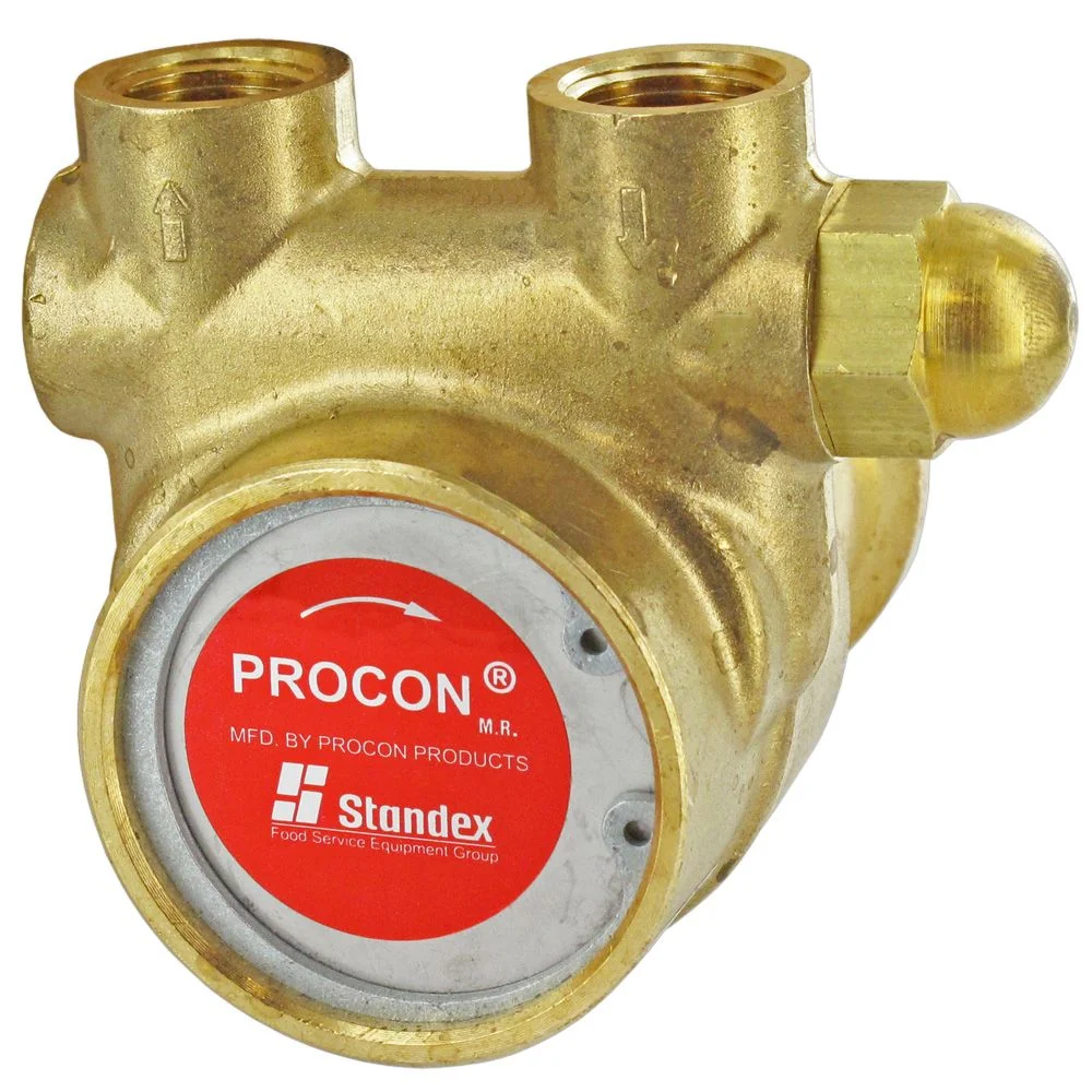 Procon Pump NSF Brass 100 GPH 3/8" NPT - 250 psi PRV w/ .188" Double Flat Drive (Clamp-on) — Single