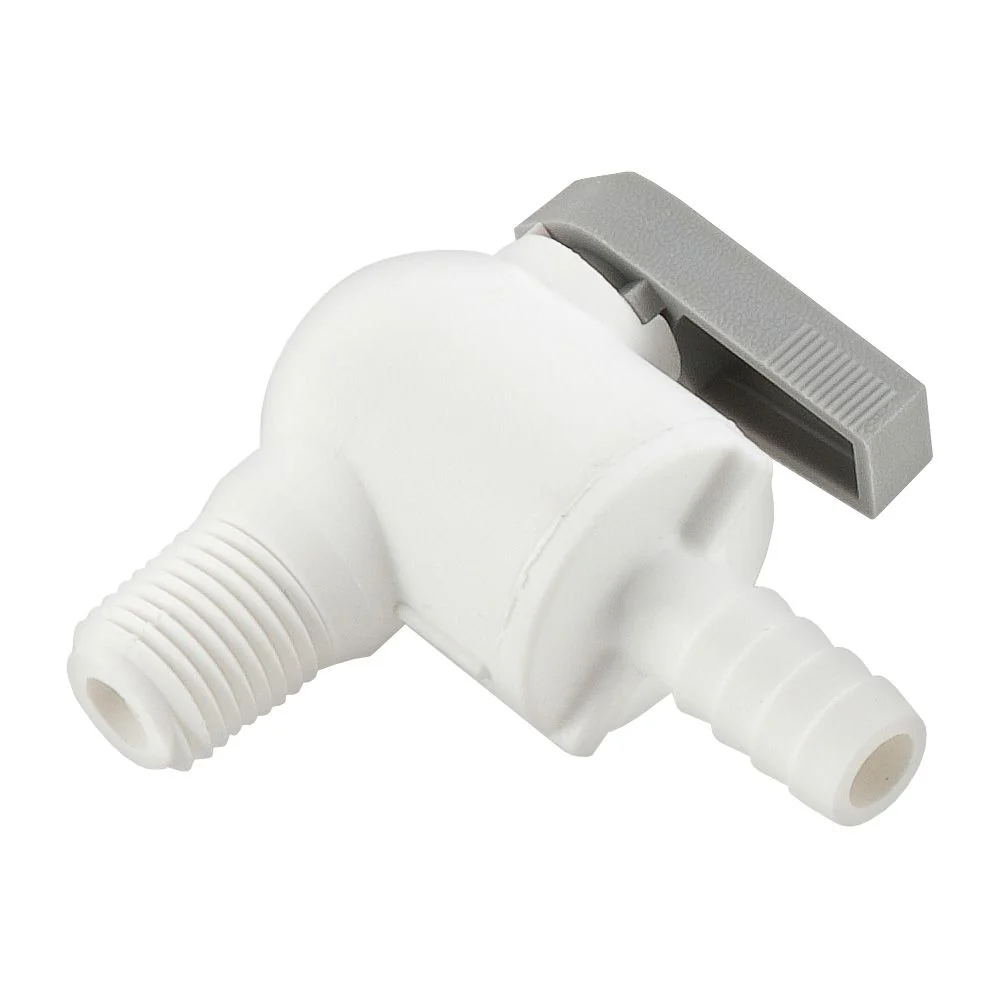 Parker Liquifit Par-Barb Valve Male Elbow - 1/4 ID Barb x 1/4 MPT — Case of 320