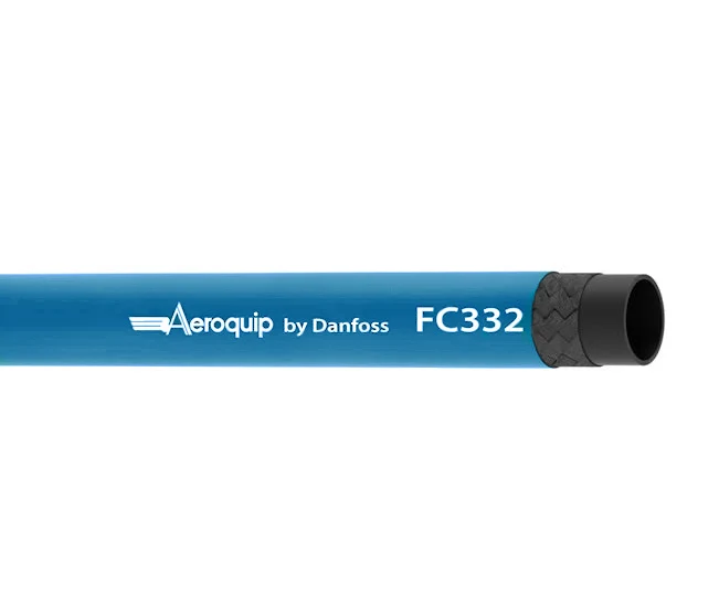 FC332-08 Aeroquip by Danfoss | AQP SOCKETLESS™ Textile Braid Hose (equal to FBV0800) | 0.50" ID | Blue — 75' Exact Length