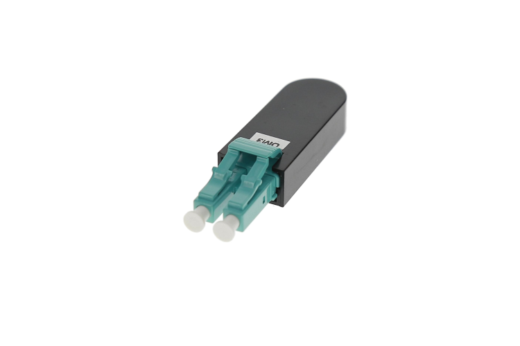 Loopback Fiber Optic Adapter, LC Multimode OM3 50/125