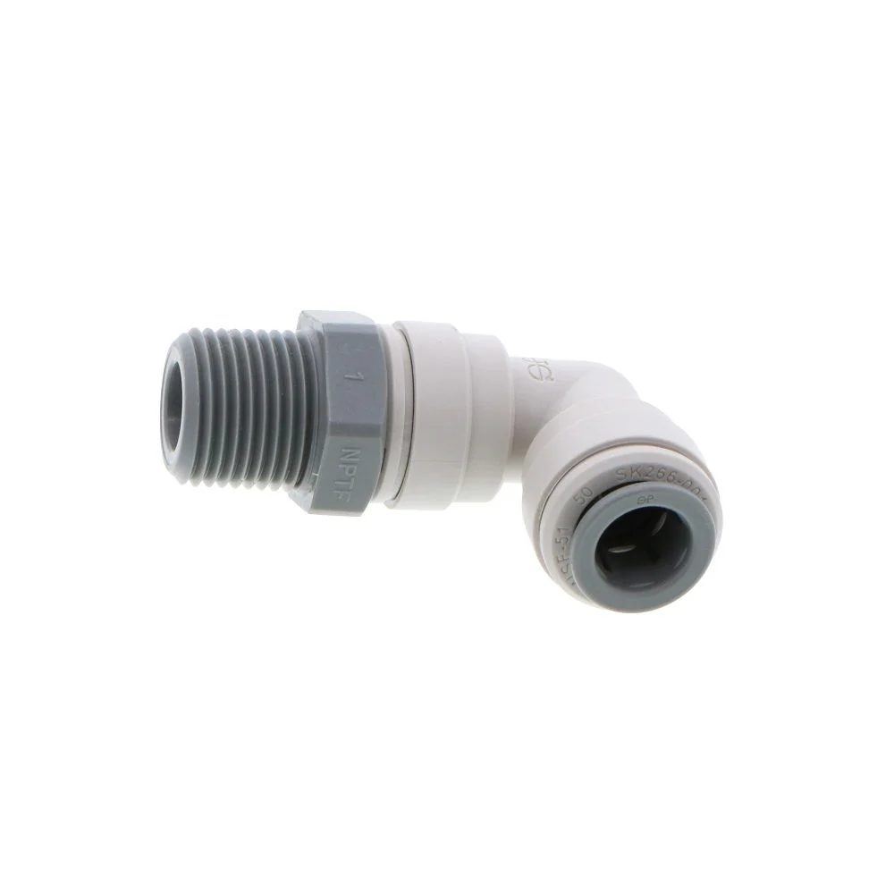 John Guest Swivel Elbow NPTF - 3/8 x 3/8 NPTF — Bag of 10