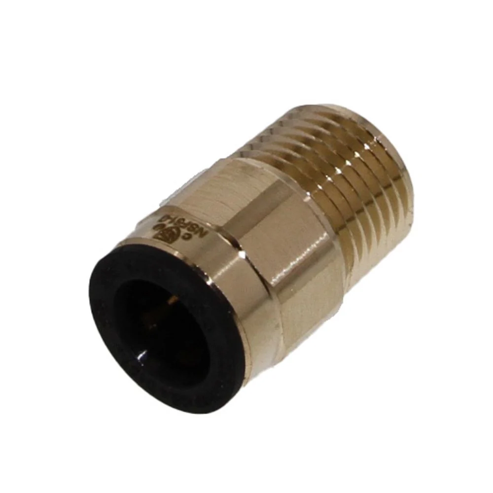 John Guest Lead-Free ProLock Brass Male Connector NPT - 3/4 CTS x 3/4 NPT — Box of 50