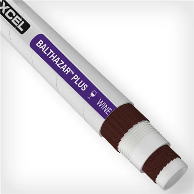 BZAR-2.0-100 by Texcel | BALTHAZAR PLUS™ Series | Winery Hose | 2" Hose ID | 250 PSI | 29 in/Hg Vacuum Rated | Gray — Exact Length (FT)