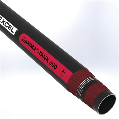 GTA30S1-4.0-200N by Texcel | GAMMA™-TANK 300 Series | Heavy-Duty Tank Truck Hose | 4" Hose ID | 300 PSI | 29 in/Hg Vacuum Rated | Black — 200' Length