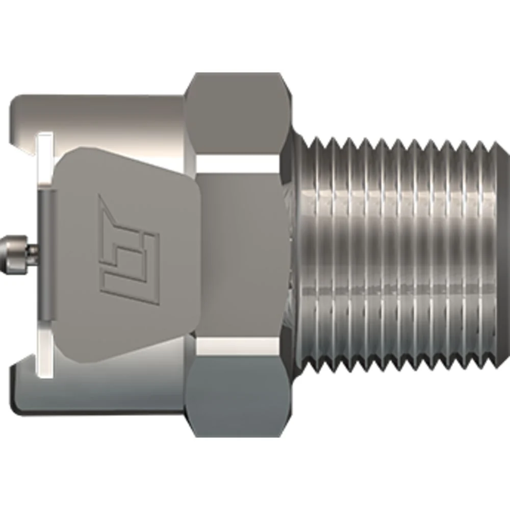 LinkTech 40CB Series Male Thread Female, Non-valved, 1/4" MNPT, Chrome Brass — Box of 1000