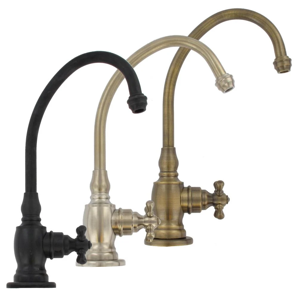 Waterstone Hampton 1250H Faucets with Cross Handle - Hot Only — Antique Copper