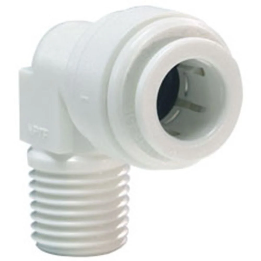 John Guest Fixed Elbow NPTF - 1/4 QC x 1/4 MPT — Bag of 10