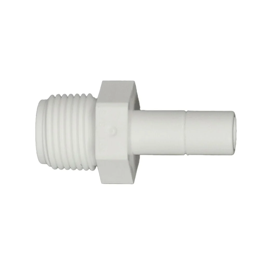 Stem Adapter Acetal 3/8 stem x 3/8 MNPT — Bag of 10