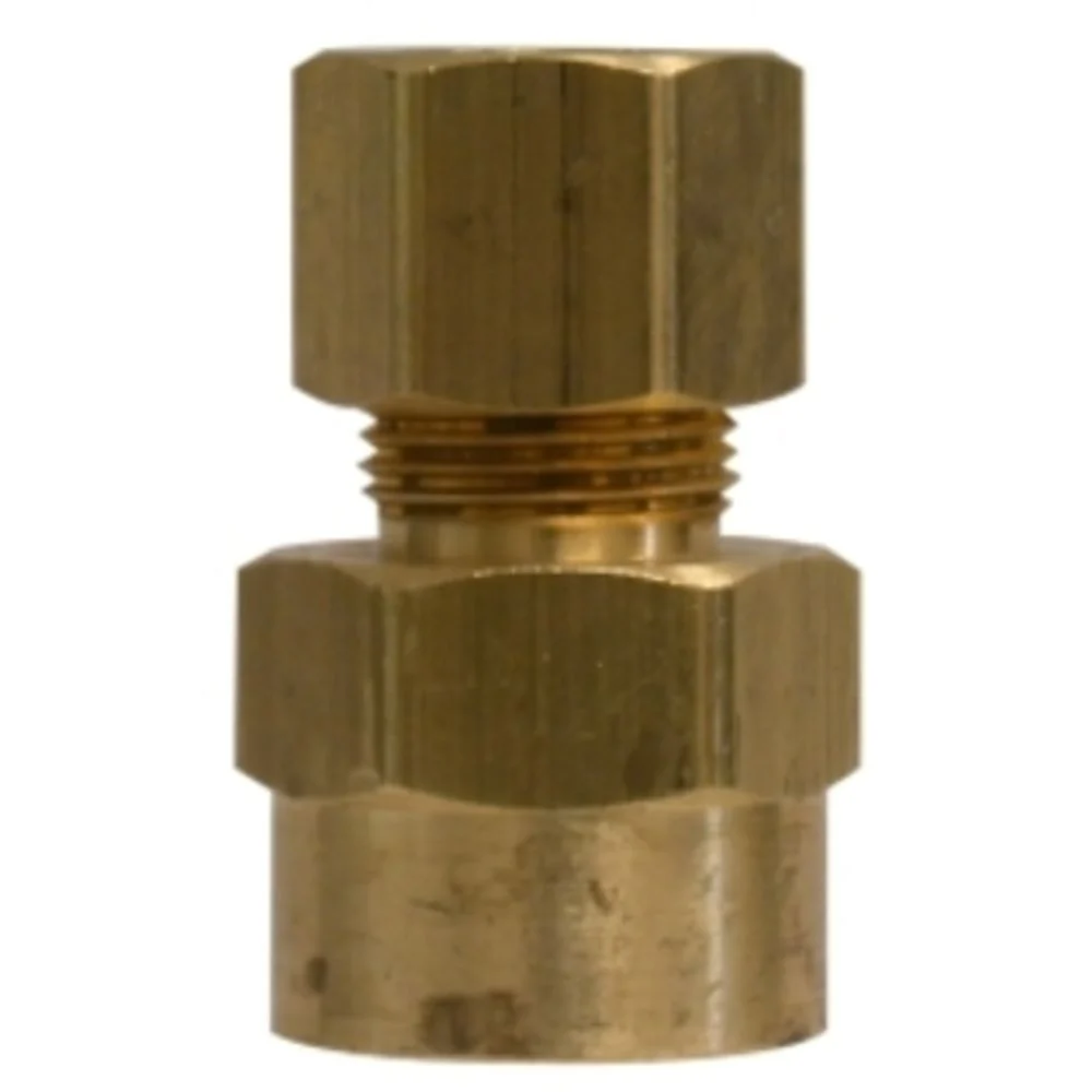 Brass 1/4" X 1/4" Compression X FIP Adapter — Bag of 50