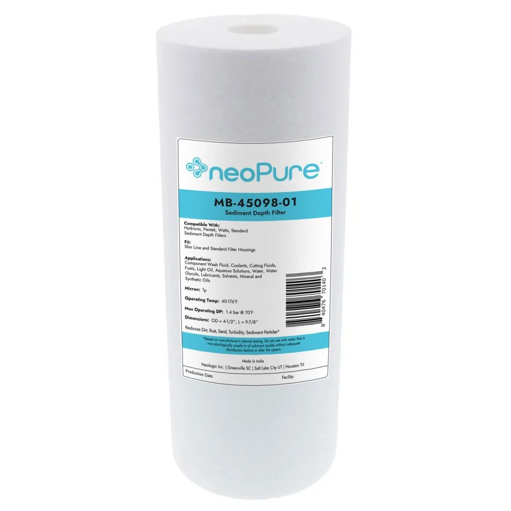 Neo-Pure 10" BB Graded Density Polypropylene Sediment Filter 25/1 mic — Pallet of 504