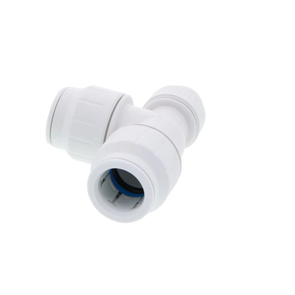 John Guest Reducing Tee - 22mm x 15mm x 22mm — Bag of 5