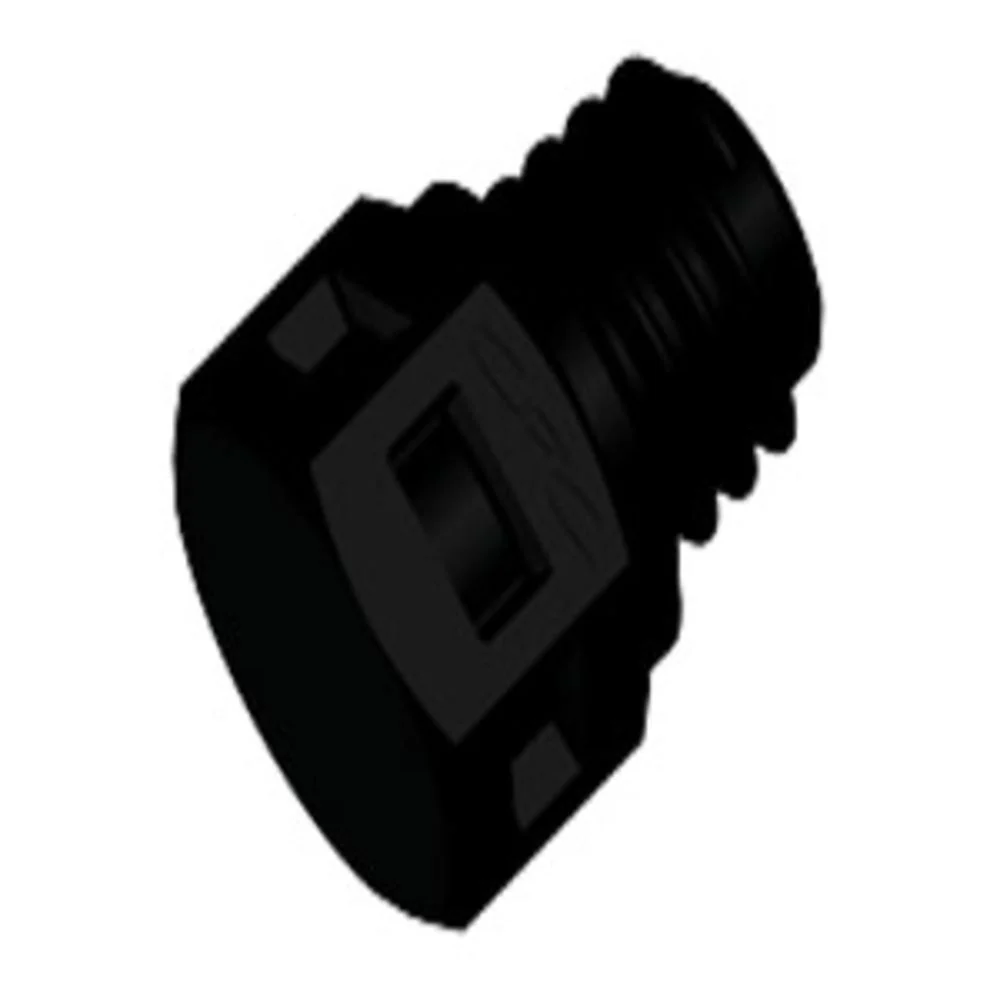 MP31 Plug Fitting Black Nylon Tapered 10-32 — Single